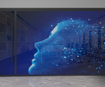 Modern Glass Screen Partition-ID:847734936