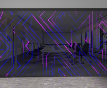 Modern Glass Screen Partition-ID:386971951