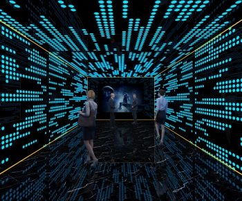 Modern Exhibition Hall-ID:608499059