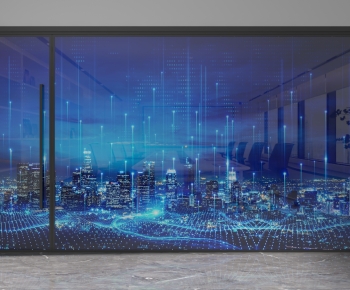 Modern Glass Screen Partition-ID:219770915