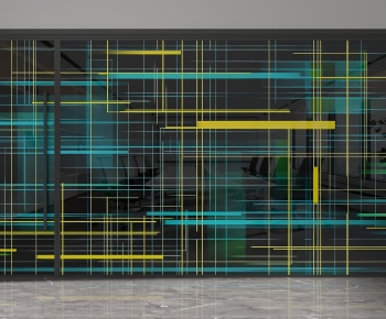 Modern Glass Screen Partition-ID:780601984