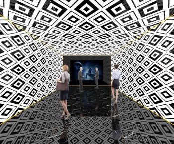 Modern Exhibition Hall-ID:171544087