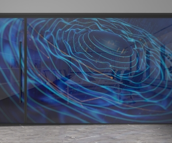 Modern Glass Screen Partition-ID:876239067