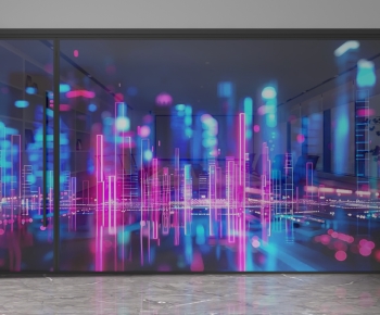 Modern Glass Screen Partition-ID:924876938