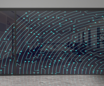 Modern Glass Screen Partition-ID:144500024