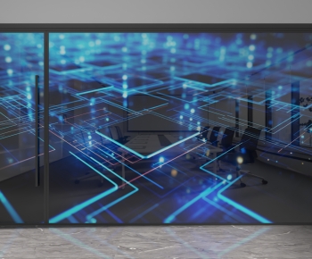 Modern Glass Screen Partition-ID:183813108