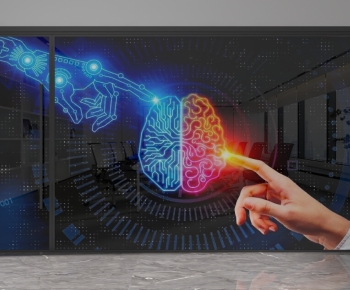 Modern Glass Screen Partition-ID:689868922