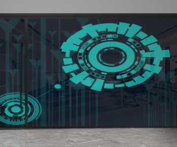 Modern Glass Screen Partition-ID:472928058