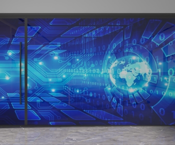 Modern Glass Screen Partition-ID:921848062