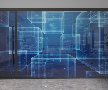 Modern Glass Screen Partition-ID:465409047