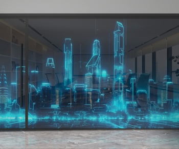 Modern Glass Screen Partition-ID:677086112