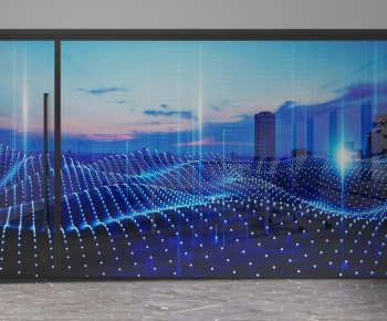 Modern Glass Screen Partition-ID:809325937