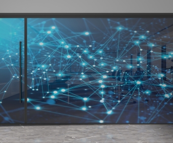 Modern Glass Screen Partition-ID:488621959