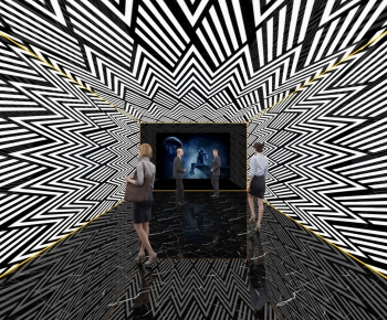 Modern Exhibition Hall-ID:898236044