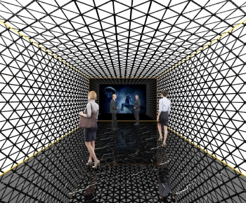 Modern Exhibition Hall-ID:966511968
