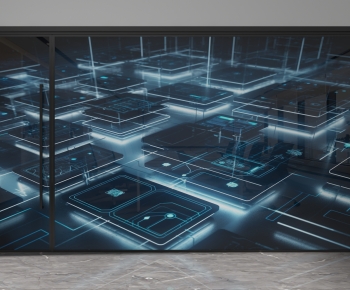 Modern Glass Screen Partition-ID:669839491