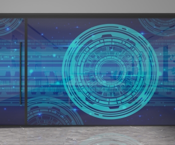 Modern Glass Screen Partition-ID:182662963