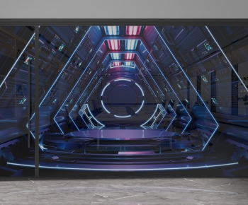 Modern Glass Screen Partition-ID:599937923