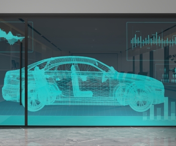 Modern Glass Screen Partition-ID:443054914