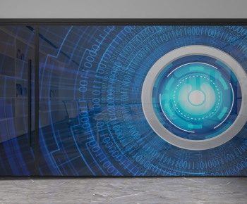 Modern Glass Screen Partition-ID:182570935