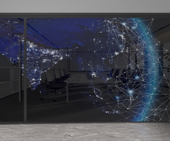 Modern Glass Screen Partition-ID:614716054