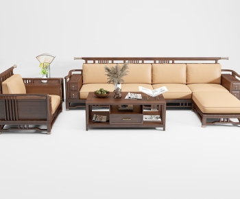 New Chinese Style Sofa Combination-ID:491286042
