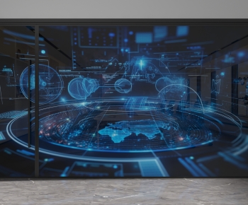 Modern Glass Screen Partition-ID:194161894