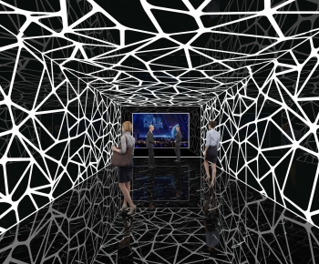 Modern Exhibition Hall-ID:671248919