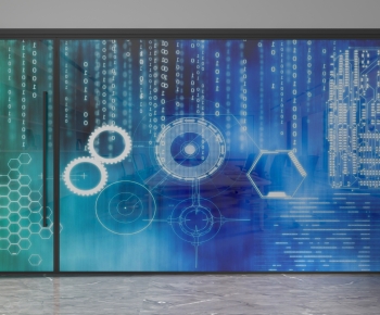 Modern Glass Screen Partition-ID:569982058