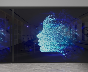 Modern Glass Screen Partition-ID:453555115