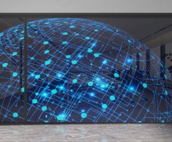 Modern Glass Screen Partition-ID:505609532