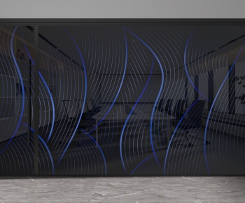 Modern Glass Screen Partition-ID:772367954