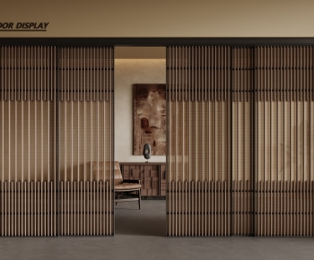 Wabi-sabi Style Sliding Door-ID:954724075
