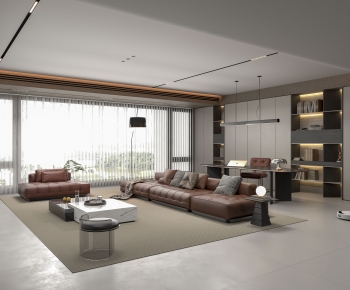 Modern A Living Room-ID:658124928