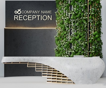 Modern Reception Desk-ID:654377944