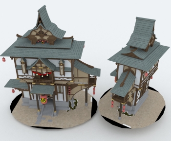 新中式古建筑-ID:638884079