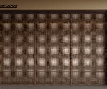 Wabi-sabi Style Sliding Door-ID:504267939