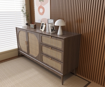 Wabi-sabi Style Side Cabinet-ID:965318928