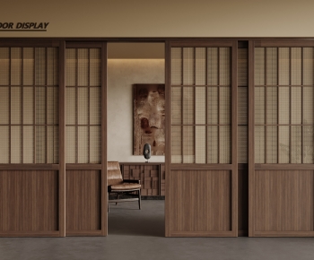 Wabi-sabi Style Sliding Door-ID:269038926