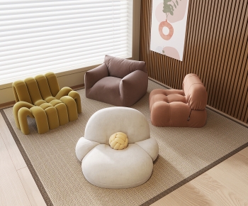 Modern Single Sofa-ID:415430073