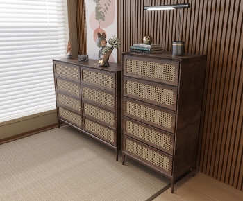 Wabi-sabi Style Side Cabinet-ID:410059937