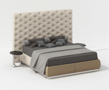 Modern Double Bed-ID:778435957