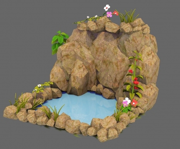 Modern Rockery Waterscape-ID:361030106