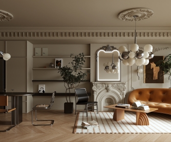 French Style A Living Room-ID:295017009