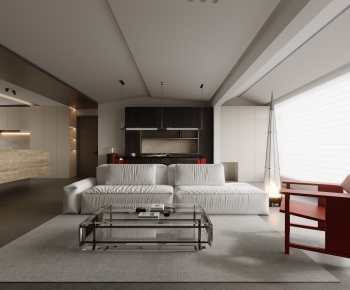 Modern A Living Room-ID:671320039
