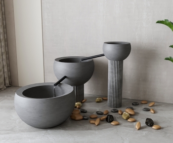 New Chinese Style Rockery Waterscape-ID:393929576