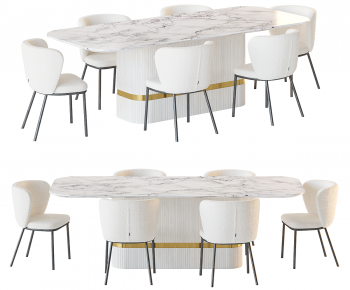 Modern Dining Table And Chairs-ID:360533959