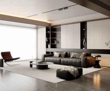 Modern A Living Room-ID:440340046