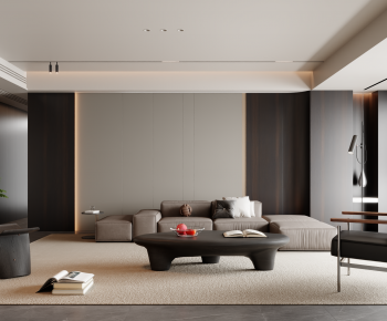 Modern A Living Room-ID:663635972
