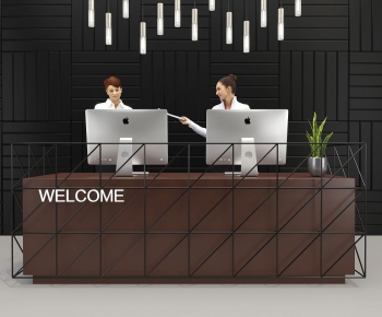 Modern Reception Desk-ID:575937037